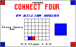 Square Connect Four atari screenshot